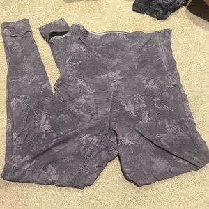 Lululemon leggings, size 12, purple camo
